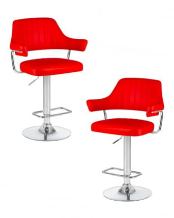 Стул барный ДОБРИН CХАРЛЙ (красный) 2 шт / DOBRIN CHARLY_0
