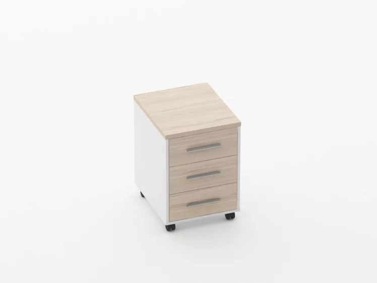 Тумба подкатная Deka 9.05.01 Туя/Белый_0