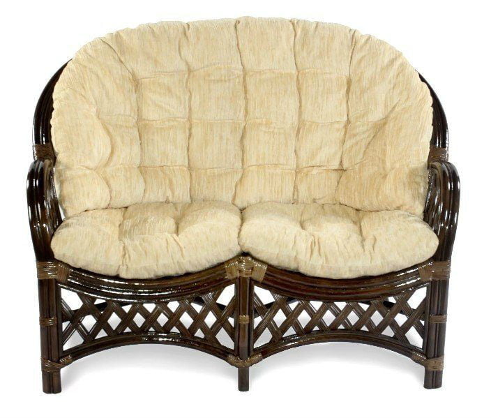 Диван 2х местный Черчилль/Рузвельт/Кобана Cherchille3 темно коричневый_0