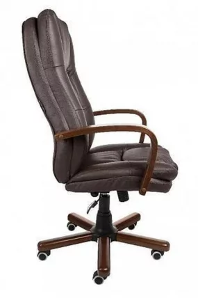 Кресло для руководителя AV 123 Шоколад на дереве_2