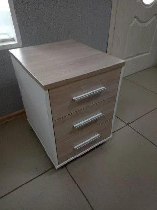 Тумба подкатная Deka 9.05.01 Дуб Сантана светлый/Белый_3