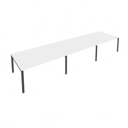 Переговорный стол (3 столешницы) Metal System Б.ПРГ-3.4 Белый/Антрацит_0