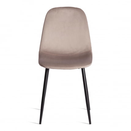 Стул BREEZE (mod. 4724) Велюр/металл , 44 х 53 х 87 см, Coffee (кофейный) HLR9 / черный_4