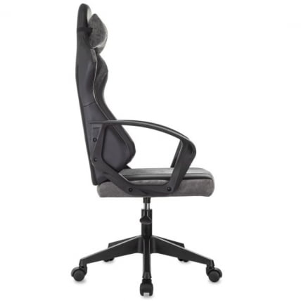 Кресло компьютерное BRABIX Forcer GM-127, 2 подушки, экокожа/велюр, черное/серое_5