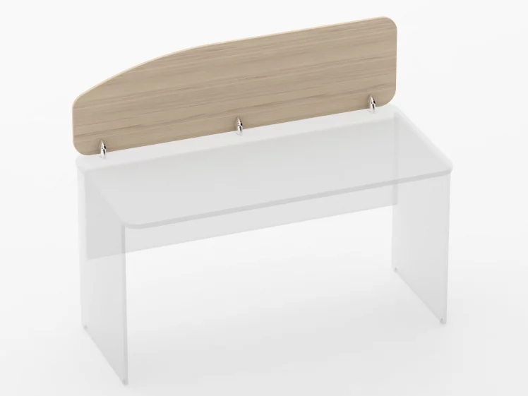 Экран разделительный Glassy 5.12.14 Орех_0