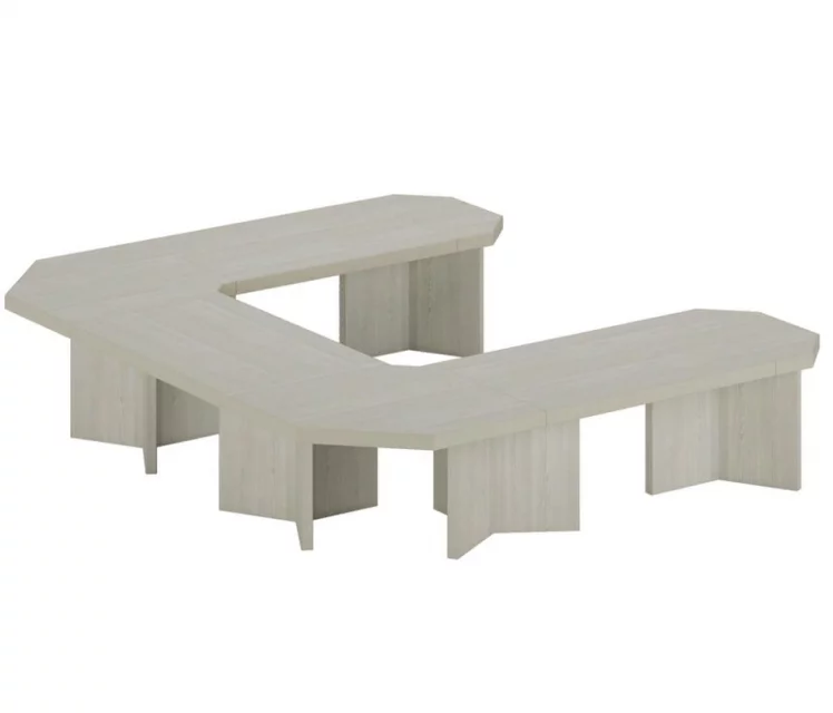 Система столов переговоров BERN 5 Светлый дуб_0