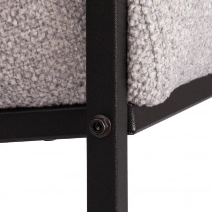 Кресло Charli LUX/Чарли Люкс велюр/букле, VT shape silver, 70х80х82 см_10