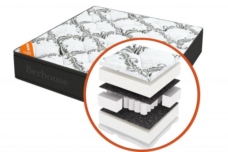 Матрас Мега холкон ТФК Грай Нигхт (Берхоусе) Размер: 900х1950 мм / Mega TFK Gray Night (Berhouse)_0