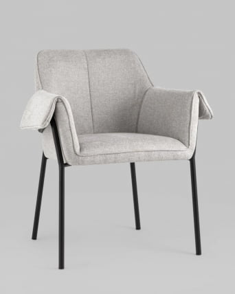 Стул Бесс рогожка светло-серый 2 шт._0