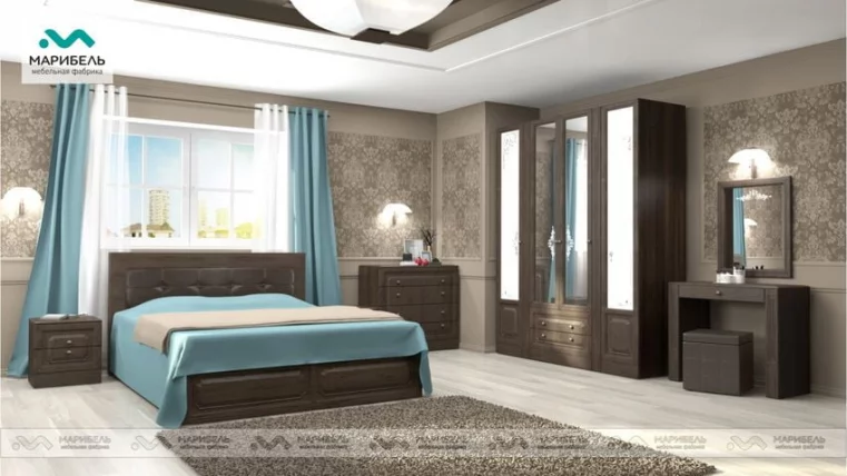 Комод с четырьмя ящиками Ева-11 02 Шоколад Венге_2