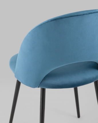 Стул Меган велюр Пыльно-синий_6