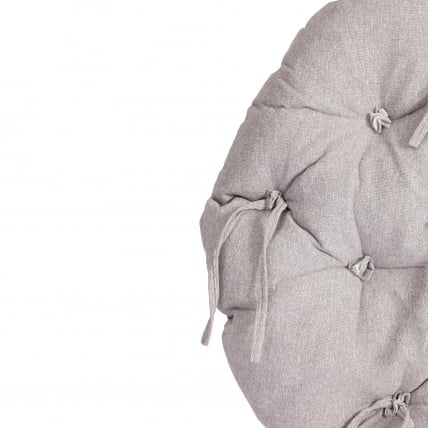 Кресло CLOUDE рогожка/металл, 97х98х90-96см, серо-бежевый, 3M 16/2_9