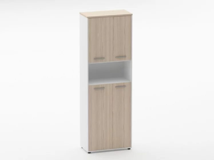 Шкаф 5 широкий закрытый, с нишей Deka 10.23.141 Туя/Белый_0
