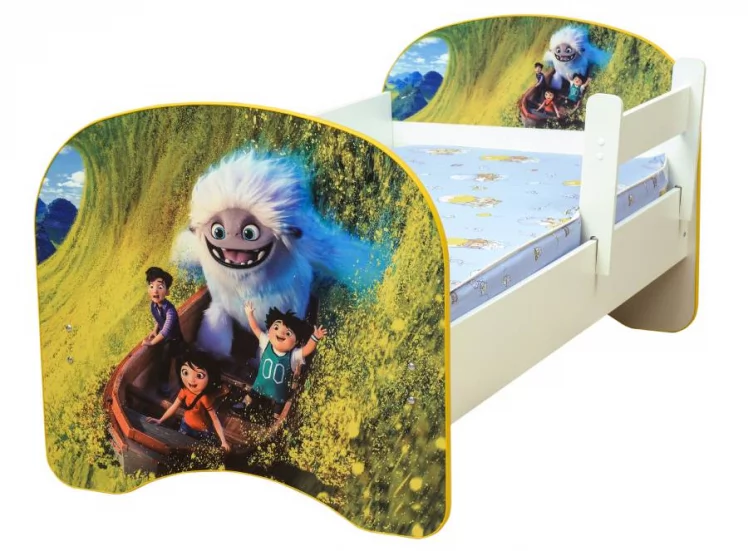 Кровать детская с фотопечатью без ящика 700*1400 Снежный человек_0