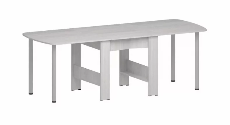 Стол-книжка раздвижной Оригами Ясень Анкор светлый_2