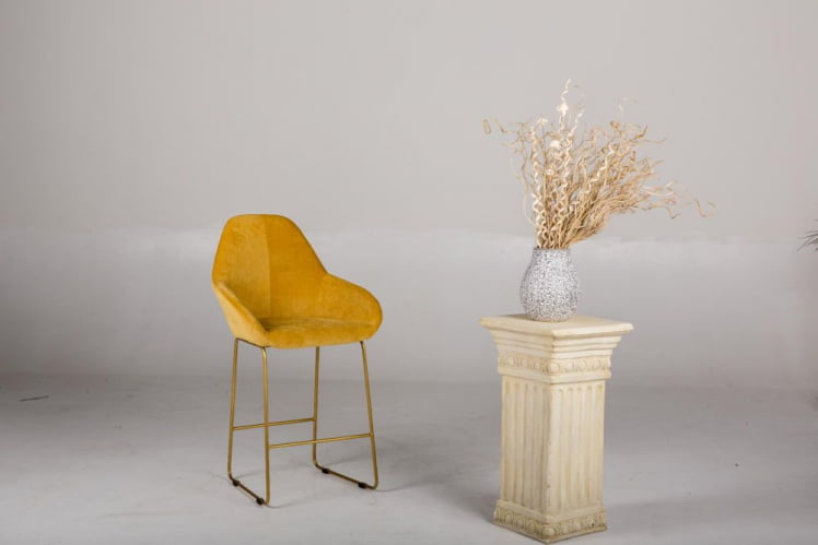 Стул барный Kent (Б) Грей/Линк Золото_4