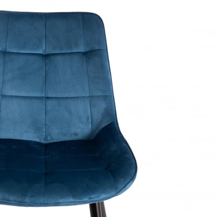 Стул ABRUZZO ( mod. 8060 ) металл/вельвет, 52 х 63 х 85 см, синий (HLR 63)/черный_5