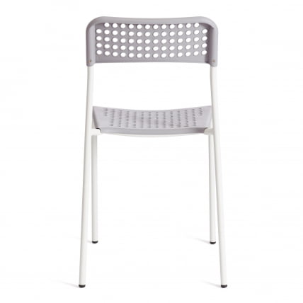 Стул ADDE (mod. C-049) металл/пластик, 39 х 49 х 78 см, Grey (серый) /White (белый)_3