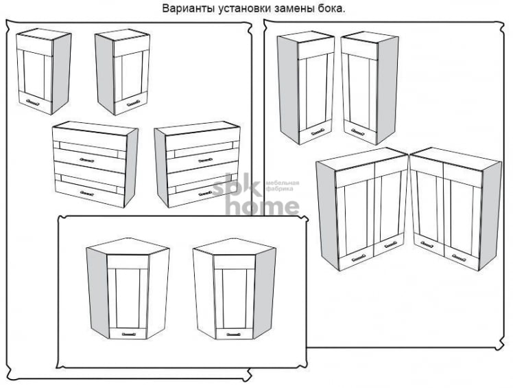 ЗБ  замена бока шкафа(720), Дублин (720*16*300) Дуб галифакс белый, 21502 _2