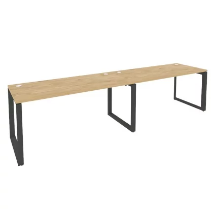 Рабочая станция на О-образном м/к ONIX O.MO-RS-2.4.7 Тиквуд Светлый/Антрацит_0