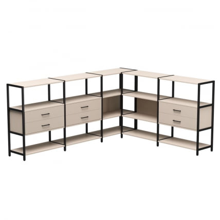 Набор стеллажных систем Everprof EVO №15 Кашемир Черный_0