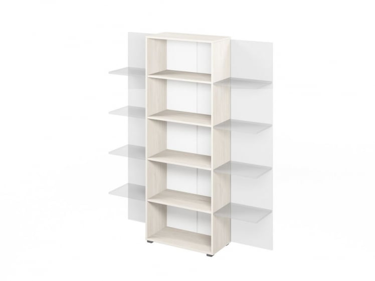 Стеллаж дополнительный LEMO L-641 Сосна Скандинавия_0