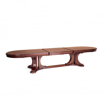 Стол VERSAL овальный бук, мдф, 300 (350/400) х 110 х 78 см, Tobacco_6