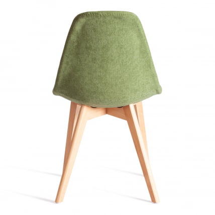 Стул CИНДЙ СОФТ (мод. C1021Ф1-1) фактурный велюр/дерево бук, 55 х 48 х 83 см, Зеленый ЛЙ1701-7 / натуральный / CINDY SOFT (mod. C1021F1-1) LY1701-7_4