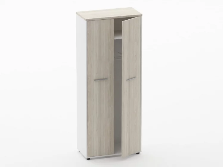 Шкаф для одежды 4 широкий Deka 10.19.301 Дуб Сантана светлый/Белый_1