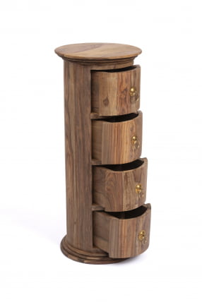 Тумба Бомбей - 0768 палисандр, 71хD28,5см, Natural tinted (натуральный тонированный)_4