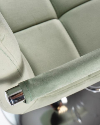 Стул барный DOBRIN KRUGER ARM (мятный велюр (MJ9-87)) 2 шт_8