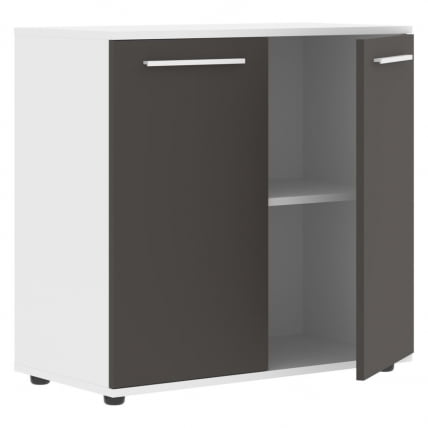 Шкаф с глухими малыми дверьми ЕДИС ЕЛCС 85.1 Мокко Белый Белый / EDIS ELCS_1