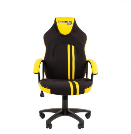 Кресло геймерское CHAIRMAN GAME 26 NEW Черный-желтый_1