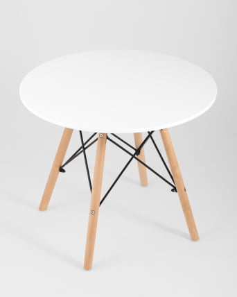 Стол детский Eames DSW белый, ножки массив бука_5