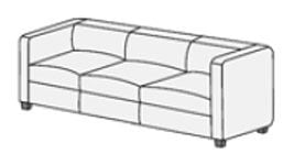 Диван трехместный Амбра 3Э Темно-коричневый_1