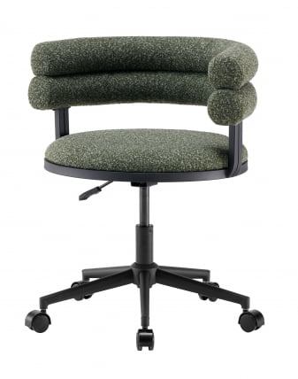 Стул офисный Ponty зеленый черные ножки_0