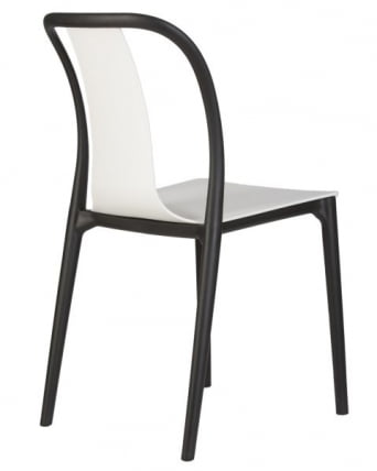 Стул обеденный ДОБРИН АДЭМ (черный/белый) 4 шт / DOBRIN ADAM_4