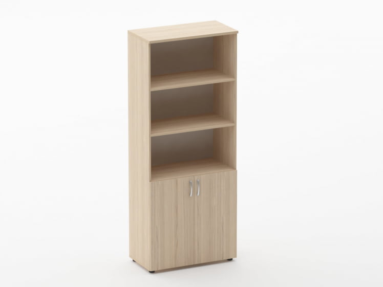 Шкаф высокий полуоткрытый Glassy 6.19.121 Бук светлый_0