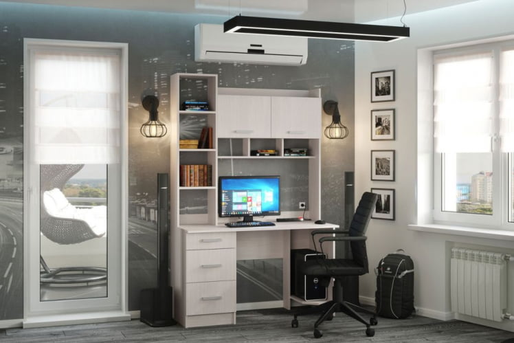 Стол компьютерный ПКС-5 ЛДСП анкор светлый/анкор светлый_2