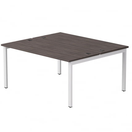 Бенч-система на 2 места на металлокаркасе, опоры 90 гр Everprof EVO 254S018 Дуб Пасадена Белый (1580)_0