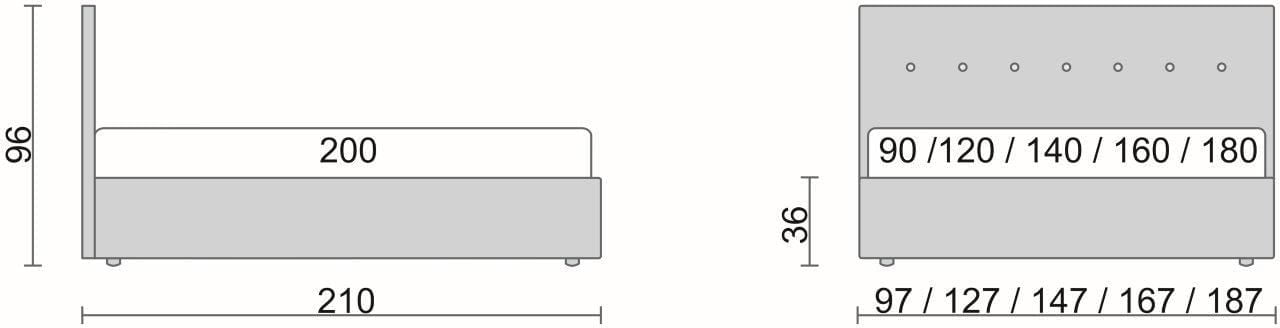 Кровать Ameli Коричневая_1