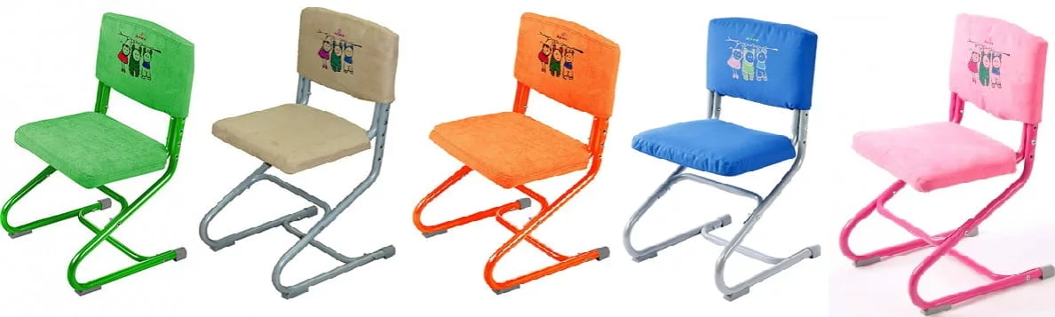 Чехол для стула Замша Голубая_2