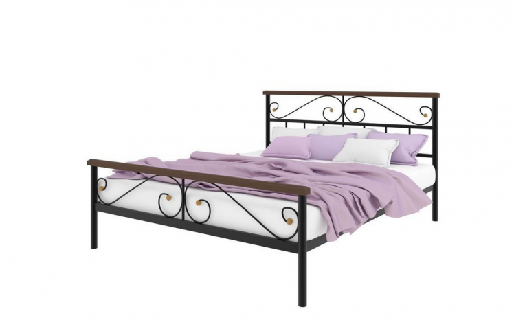 Кровать Эсмеральда plus 1400х1900 Черная_0