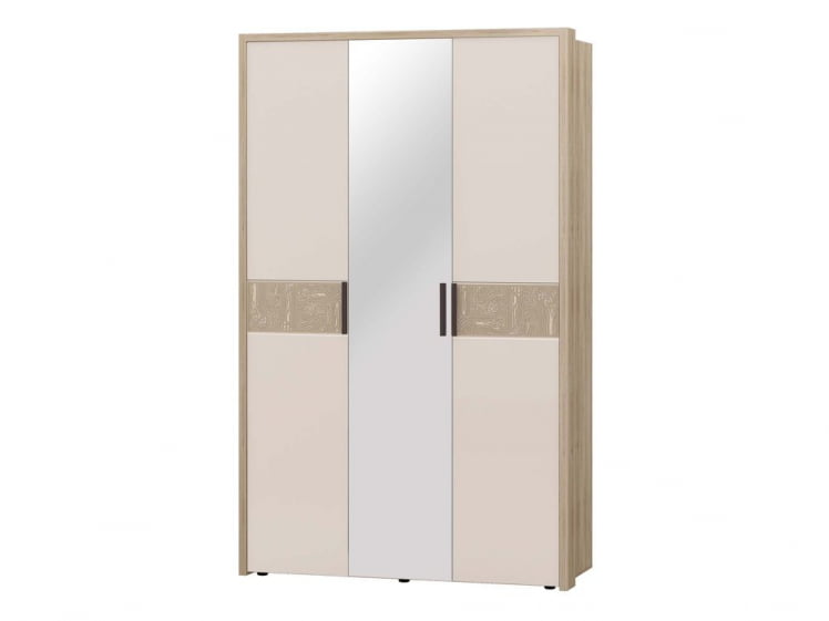 Шкаф трехдверный с зеркалом Кашемир 900.12 Дуб Кронберг/Кашемир_0