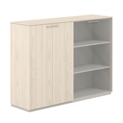 Шкаф средний двойной Atlas NZ-0305+NZ-0325.YN.YN.GL Ясень Наварра_0