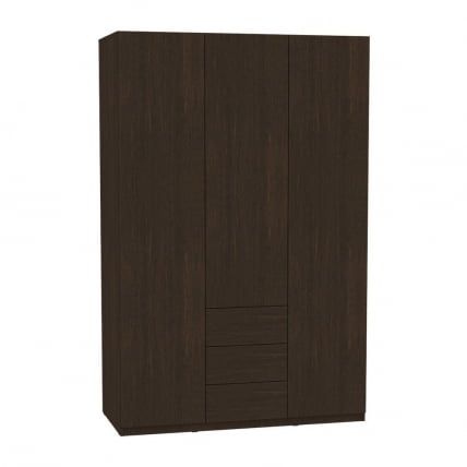 Шкаф распашный R-198х135х60-3-PO(Венге)_0