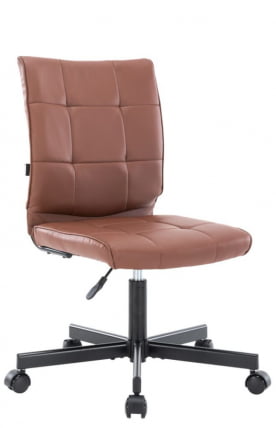 Кресло для персонала Everprof EP-300 Экокожа Коричневый_0