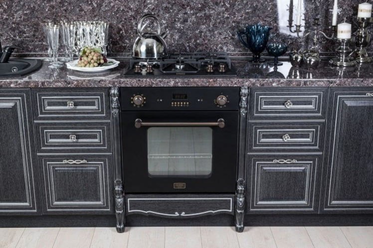 Кухонный гарнитур Италия №08 Черный Дуб темный_11