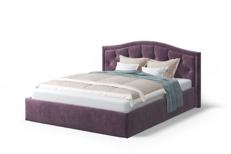 Кровать Стелла, 1600*2000 мм, велюр NEO 17, фиолетовый_3