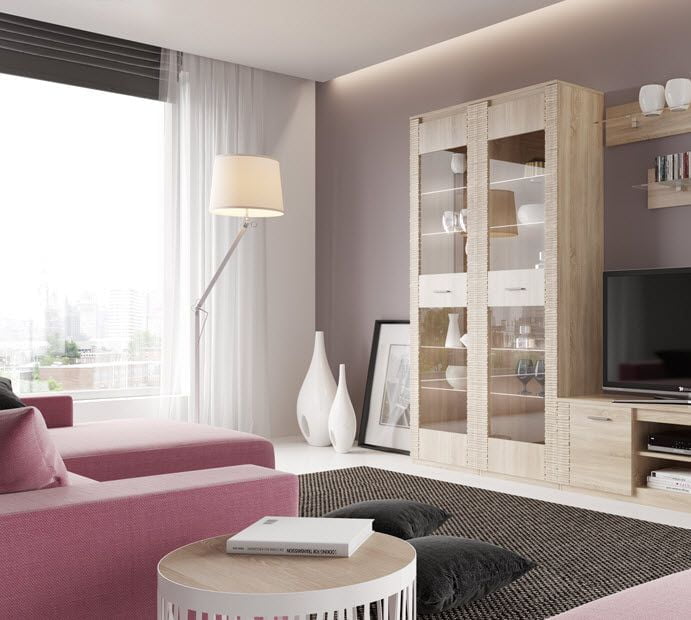 Витрина Элана (дуб сонома,ель карпатская)_4